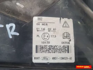 4M5113W029AD Фара передняя правая Ford Focus 2 Арт 55057728, вид 6