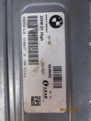 9236462 Блок управления ZGW BMW 5 F10/F11/GT F07 Арт 62116301, вид 2
