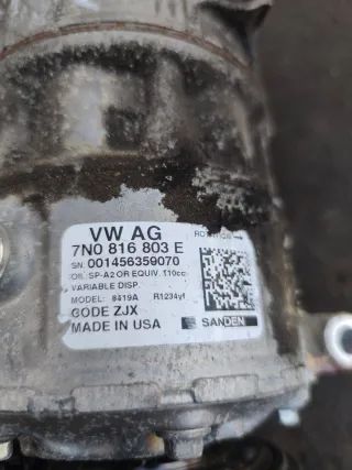 7NO816803E Компрессор кондиционера Volkswagen Passat B8 2.0л Арт 17-4-14, вид 2