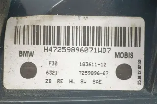 7259896 Фонарь габаритный задний правый BMW 3 F30/F31/GT F34 Арт 22787, вид 7