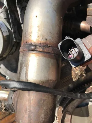  Труба приемная глушителя  Audi A6 C6 (S6,RS6) Арт 65253173, вид 3