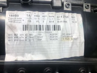 4F1867105A, 4F0879N7UA, 4F18996XDA Обшивка двери передней левой (дверная карта) Audi A6 C6 (S6,RS6) Арт 66124158, вид 3