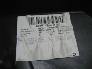  Шумоизоляция двери передней левой BMW 7 E65/E66 Арт 66323106, вид 2