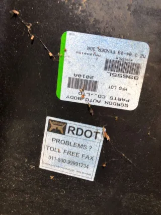 BP4K-52-211C Крыло переднее левое синее Mazda 3 BK Арт 67728882, вид 3