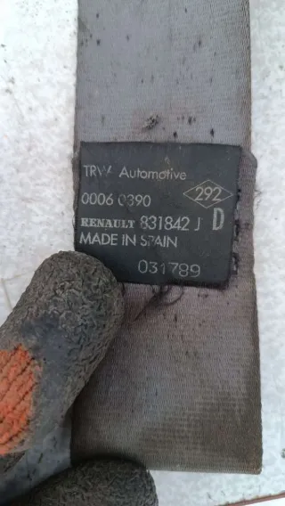 00060390, 831842,031789 Ремень безопасности передний правый Renault Clio 1 Арт 70926492, вид 2