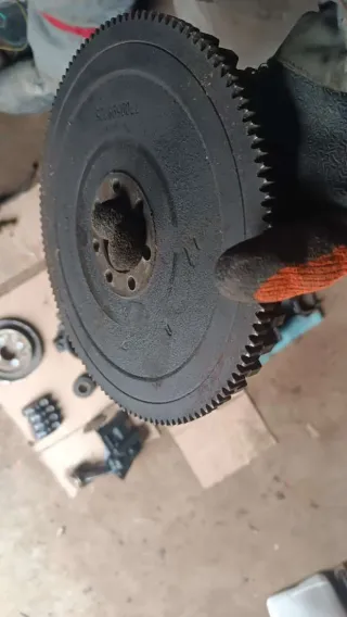 7700598735 Маховик Renault Megane 1 1.4л моно ( мотор Е7J) Арт 72135817, вид 3