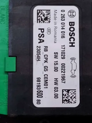 9814152580, 9819360080. 9800210480, 9824532580, 9875749680 Блок управления парктрониками Citroen C4 Grand Picasso 2 restailing Арт 59690232, вид 2