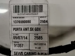 1376590080 Проводка двери передней левой Citroen Jumper 2 Арт 81047230-4GS24, вид 2