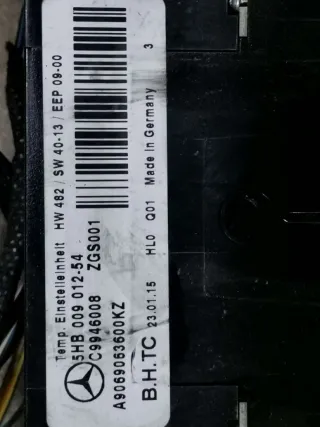 А9065000454,9065000454,HVW9062300111,9062300111,A9069063600KZ,A9068300560KZ,9069063600KZ,9068300560KZ,HVW9068301415 Блок управления кондиционера Volkswagen Crafter 1 Арт 84443277-5F01, вид 8
