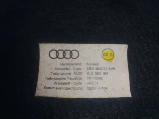 4L0863981 Шумоизоляция двери задней правой Audi Q7 4L Арт 54295.NEA13, вид 2