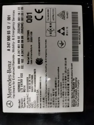 A2479009312, 2479009312 Модуль громкой связи Mercedes Sprinter W907/910 Арт 87420451, вид 3