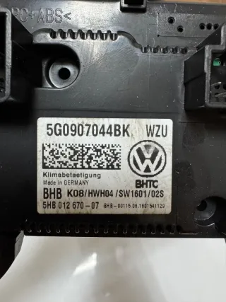 5G0907044BK Блок управления печки / климат-контроля Volkswagen Golf 7 Арт 88942932, вид 3