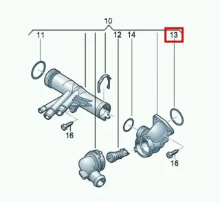 04L121119B,04L121026L Прокладки (прочее) Volkswagen Crafter 2 Арт 04L121119BVW, вид 2