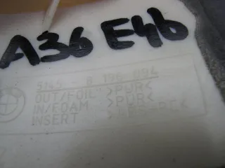 8196094 Крышка подушки безопасности пассажира BMW 3 E46 Арт 92804497, вид 4