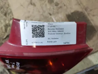  Фонарь задний левый Mazda 3 BK Арт 93381194, вид 4