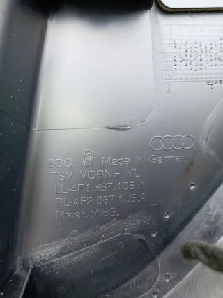 4F2867105A Обшивка двери передней левой (дверная карта) Audi A6 C6 (S6,RS6) Арт 93769708, вид 10