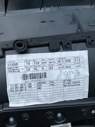 4F2867105A Обшивка двери передней левой (дверная карта) Audi A6 C6 (S6,RS6) Арт 93769708, вид 12