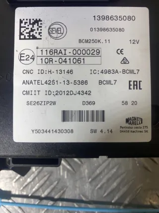 1398635080, 4983A-BCML7, BCML7 Блок управления BCM Citroen Jumper 3 Арт 49932, вид 3