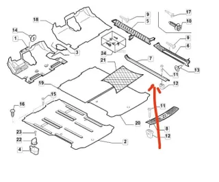 1489206080,1489205080 Ковер салона Citroen C8 Арт 94903980, вид 2