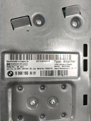 65125A3FD08, 65129390835, 65129381883, 65129367797, 65129352262, 65129339415, 65129322712, 65129324852, 65129337754 Аудиосистема (комплект) BMW 6 F06/F12/F13 Арт BMW29621, вид 6