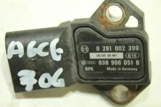 038906051B,0281002399 Датчик давления наддува Audi A6 C6 (S6,RS6) Арт 101549043, вид 3