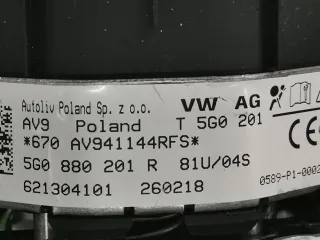 6198400, 3Q0419091 Подушка безопасности водителя Volkswagen Crafter 2 Арт 103216066, вид 7