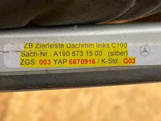 A1906731500 Дуги на крышу (рейлинги) Mercedes AMG GT c190 Арт 103862445, вид 3