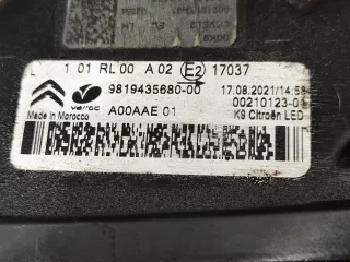  Дневные ходовые огни левые Citroen Berlingo 3 Арт 104013817, вид 3