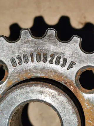 038105263F Шестерня коленвала Audi A6 C5 (S6,RS6) 1.9л Арт 53421219, вид 4