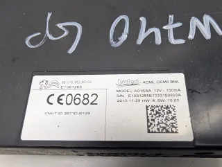 9801695280 Блок управления центральным замком Citroen C4 Grand Picasso 2 Арт W740935, вид 2