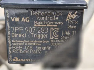 7PP907283 Датчик давления в шине Volkswagen Touareg 2 restailing Арт 171460258, вид 4