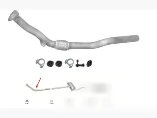 8D0253301CB Труба приемная глушителя Audi A6 C5 (S6,RS6) Арт D134669061, вид 1
