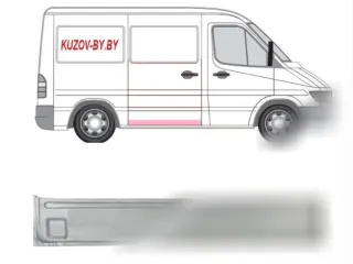 506240231326 Дверь сдвижная Mercedes Sprinter W901-905 Арт D137773874, вид 1