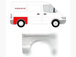 50628451340 Арка задняя правая Mercedes Sprinter Classic Арт D137774009, вид 1