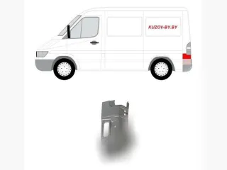 50629072335 Задняя панель кузова Mercedes Sprinter W901-905 Арт D137774010, вид 1