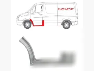5065413392 Арка передняя левая Volkswagen Crafter 1 Арт D140842519, вид 1