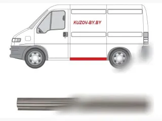 57028314468 Порог левый Citroen Jumper 1 Арт D141010006, вид 1