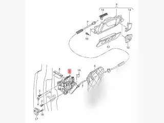 3C1837016B Замок двери передней правой Seat Ibiza 4 Арт D147960042, вид 3
