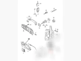 3C1837015A Замок двери передней левой Seat Ibiza 4 Арт D147960624, вид 5