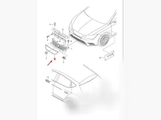 5F0854643F2ZZ Решетка радиатора Seat Leon 3 Арт D149422192, вид 2