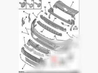 9676957880 Решетка радиатора Citroen C-Elysee Арт D149422197, вид 2