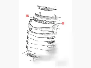 68103180AB Кронштейн крепления бампера переднего Chrysler 200 Арт D172560149, вид 3