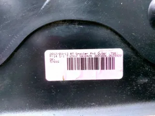 1SF62TZZAF, 1SF62TZZAF, 1SF62TZZAG, 1SF62TZZAH, 1SF62KDBAF, 1SF62TZZAG, 1SF62TZZAH Спойлер Chrysler Town Country 5 Арт SZ74881, вид 14