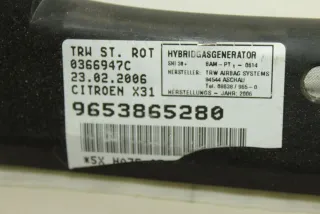 9653865280 Подушка безопасности боковая (шторка) Citroen C5 1 Арт 107635663, вид 7