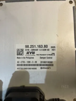 9825116380 Блок управления гидравлической подвеской Citroen DS7 Crossback Арт 107684818, вид 2