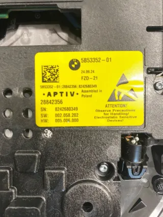 5B53352,61315B53352,5B5F9D3,61315B5F9D3,5B6C6E4,61315B6C6E4,5B87DA1,61315B87DA1,615B88AA1,61315B88AA1 Блок управления крыши / люка BMW X3 G45 Арт 012289, вид 6