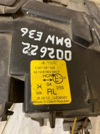 0301087432 Фара передняя правая BMW 3 E36 Арт 108598118, вид 6