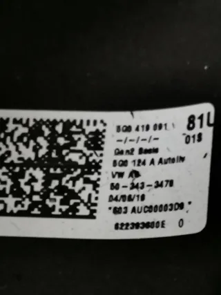 7CE880201C Подушка безопасности водителя MAN TGE Арт 108613510, вид 5