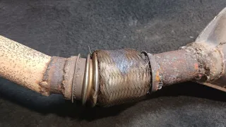  Труба приемная глушителя  Audi A6 C5 (S6,RS6) Арт 108649984, вид 14