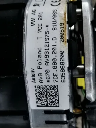 7CE880201D Подушка безопасности водителя Volkswagen Crafter 2 Арт 108899545, вид 5